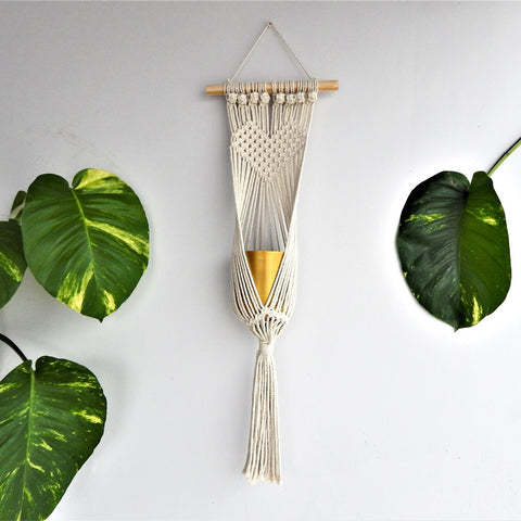 Macrame Plant Hanger, Indoor Outdoor Hanging Plant Holder planter freeshipping - Ecofynd