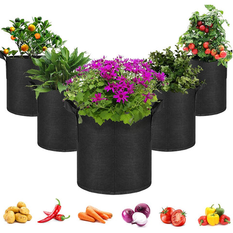 ecofynd Non Woven Fabric Pots Grow Bags Plant Bag freeshipping - Ecofynd