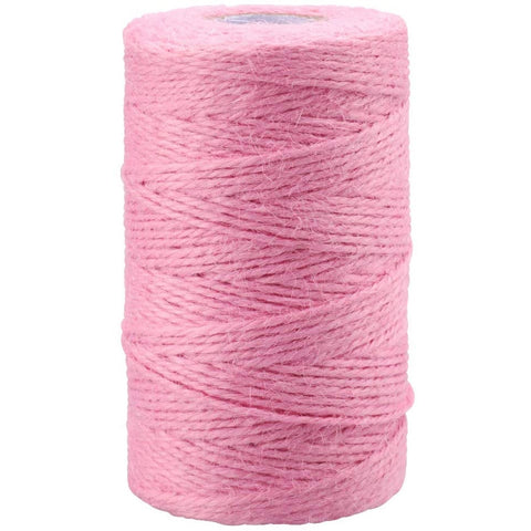 ecofynd Single String Baby Pink Color Jute Cord Craft supplies freeshipping - Ecofynd