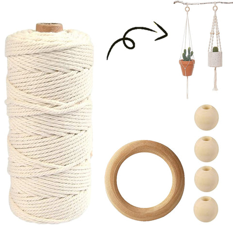 ecofynd Easy Macrame DIY Kit for Plant Hanger Art & Craft Kit freeshipping - Ecofynd