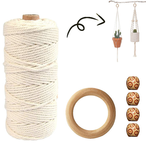 ecofynd Easy Macrame DIY Kit for Plant Hanger Art & Craft Kit freeshipping - Ecofynd