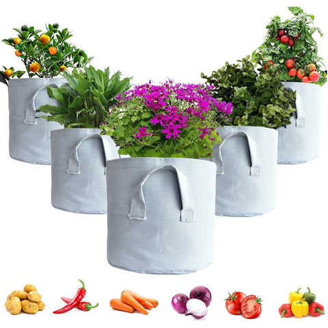 ecofynd Non Woven Fabric Pots Grow Bags Plant Bag freeshipping - Ecofynd