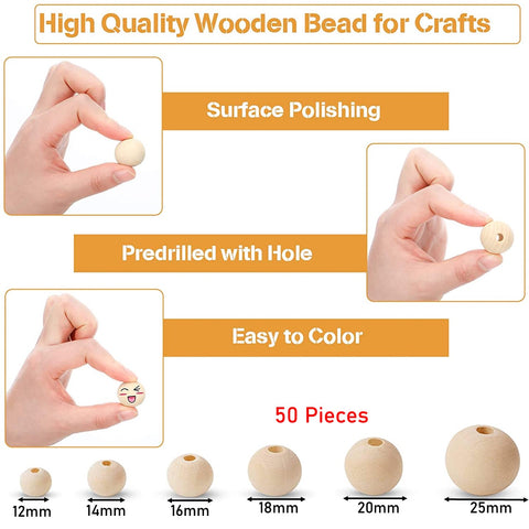 All Size Natural Wooden Beads