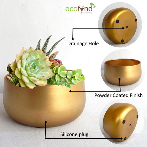 ecofynd Zoe Metal Plant Pots Planter freeshipping - Ecofynd