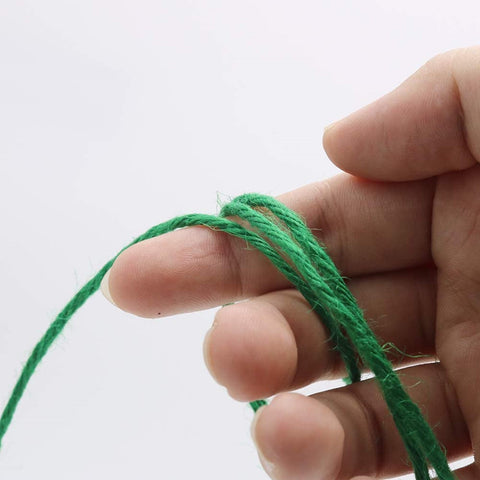 ecofynd Single String Green Color Jute Cord Craft supplies freeshipping - Ecofynd