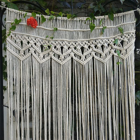 ecofynd Cotton Rope Curtain Macrame Curtain freeshipping - Ecofynd