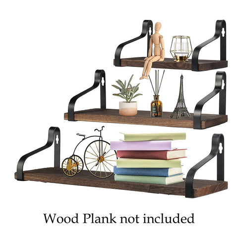 ecofynd 5 inches Shelf Brackets for Floating Shelves (SB007, 2 Pack) Shelf bracket freeshipping - Ecofynd