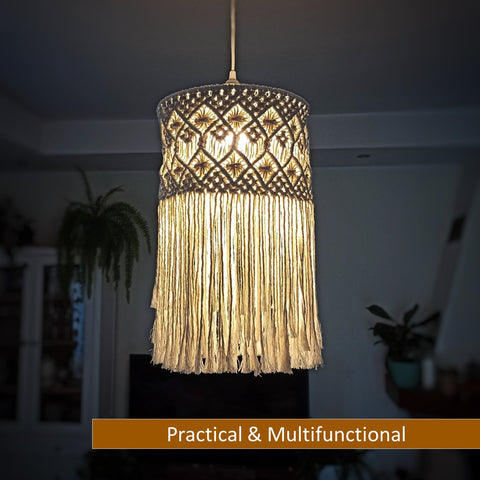 ecofynd Home Decor Wall Hanging Macrame Lamp Shade lampshade freeshipping - Ecofynd