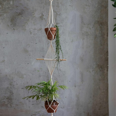 Ecofynd Macrame Cotton Plant Hanger Rope Macrame Plant Hanger freeshipping - Ecofynd