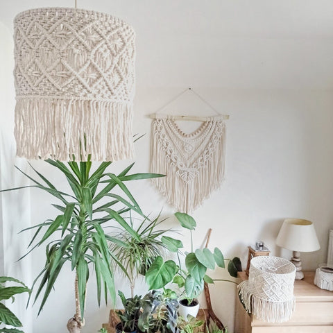 ecofynd Home Decor Wall Hanging Macrame Lamp Shade lampshade freeshipping - Ecofynd