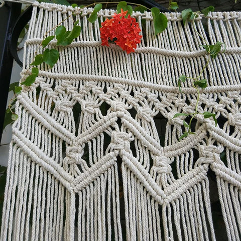 ecofynd Cotton Rope Curtain Macrame Curtain freeshipping - Ecofynd