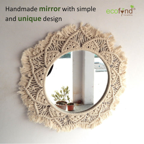 ecofynd Macrame Wall Mirror