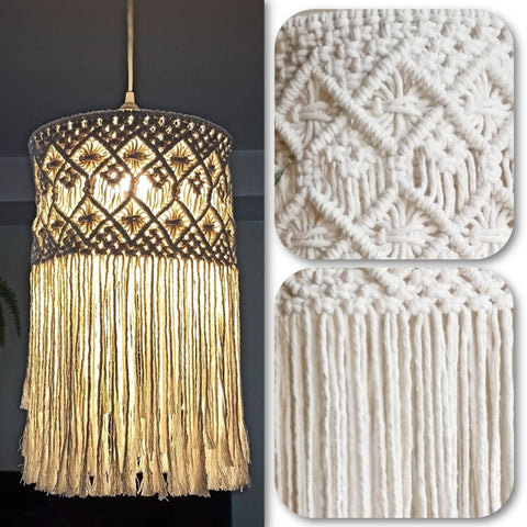 ecofynd Home Decor Wall Hanging Macrame Lamp Shade lampshade freeshipping - Ecofynd