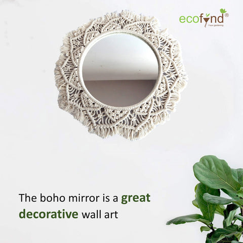 ecofynd Macrame Wall Mirror