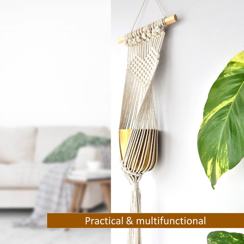 Macrame Plant Hanger, Indoor Outdoor Hanging Plant Holder planter freeshipping - Ecofynd