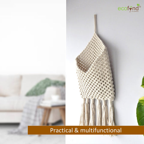 ecofynd Macrame Wall Holder organizers and storage freeshipping - Ecofynd