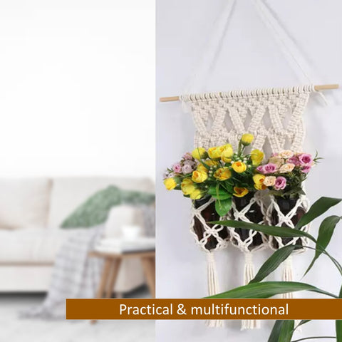 Macrame Cotton Plant Hanger planter freeshipping - Ecofynd