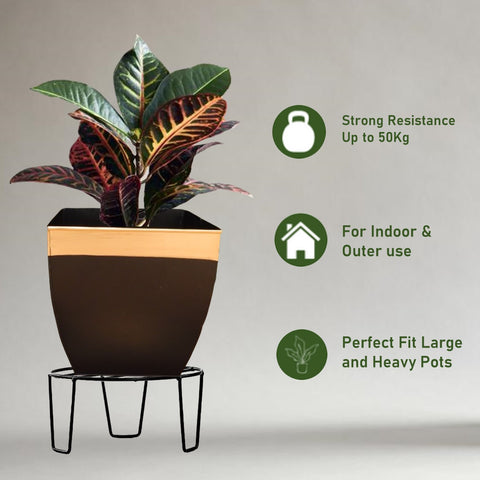 ecofynd Plant Stand for Indoor and Outdoor Pot, Metal Potted Plant Holder for House Garden and Patio Plant Stand freeshipping - Ecofynd