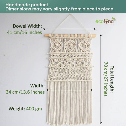 Ecofynd Macrame Wall Hanging