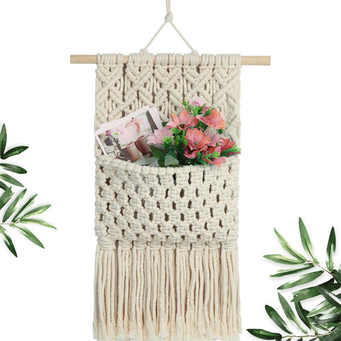 ecofynd Macrame Magazine Storage Organizer hangingornament freeshipping - Ecofynd